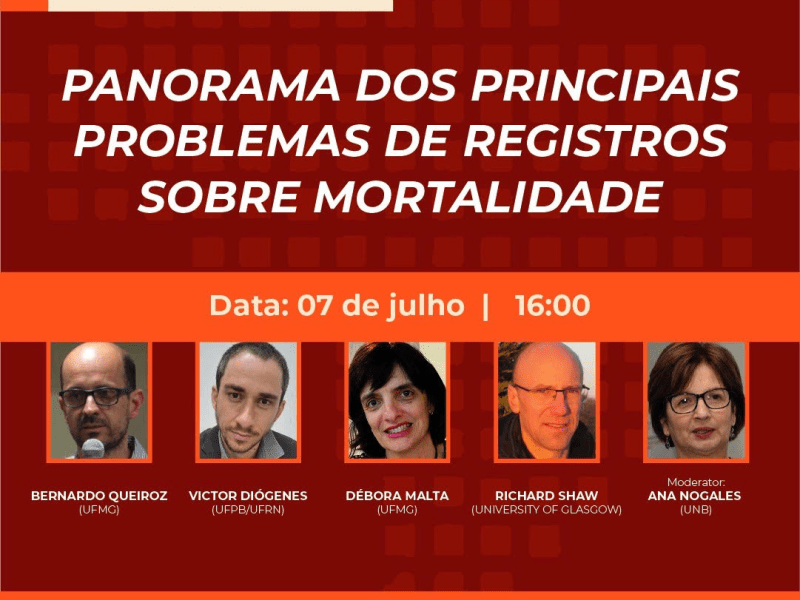 Webinário: Panorama dos principais problemas do uso de dados de mortalidade no Brasil