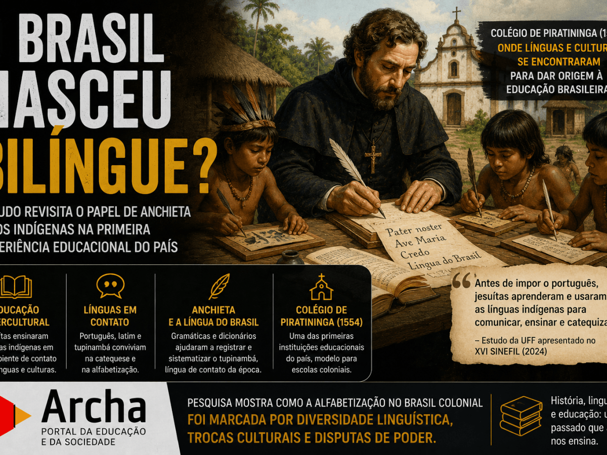 O Brasil nasceu bilíngue? Estudo revisita o papel de Anchieta e dos indígenas na primeira experiência educacional do país