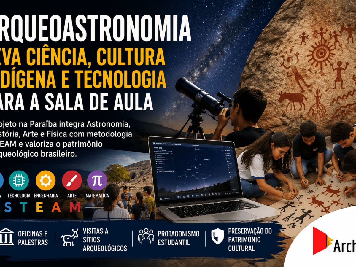 Arqueoastronomia leva ciência, cultura indígena e tecnologia para a sala de aula por meio da metodologia STEAM