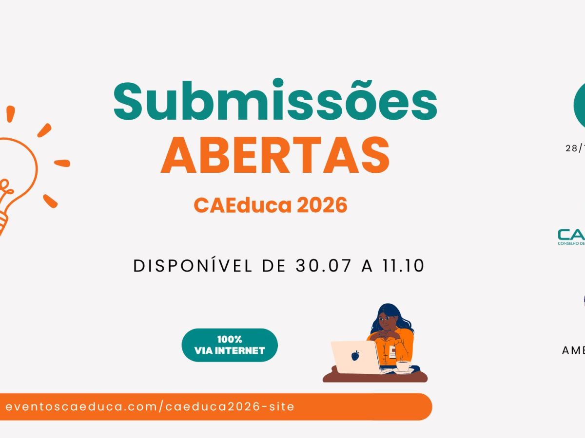 CAEduca 2026 abre seleção de artigos e resumos para congresso internacional de educação