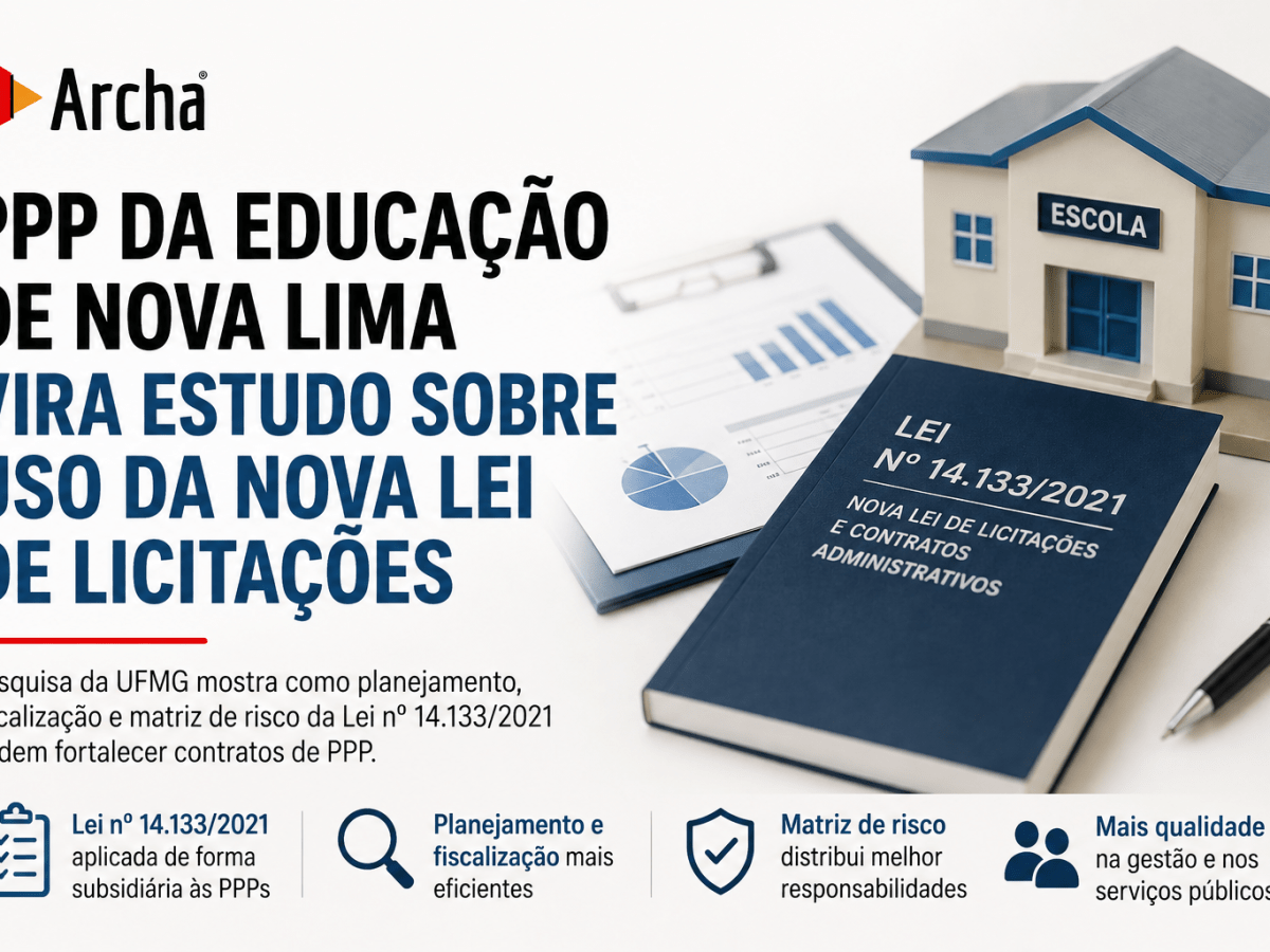PPP da educação de Nova Lima vira estudo sobre uso da nova Lei de Licitações em contratos de longo prazo