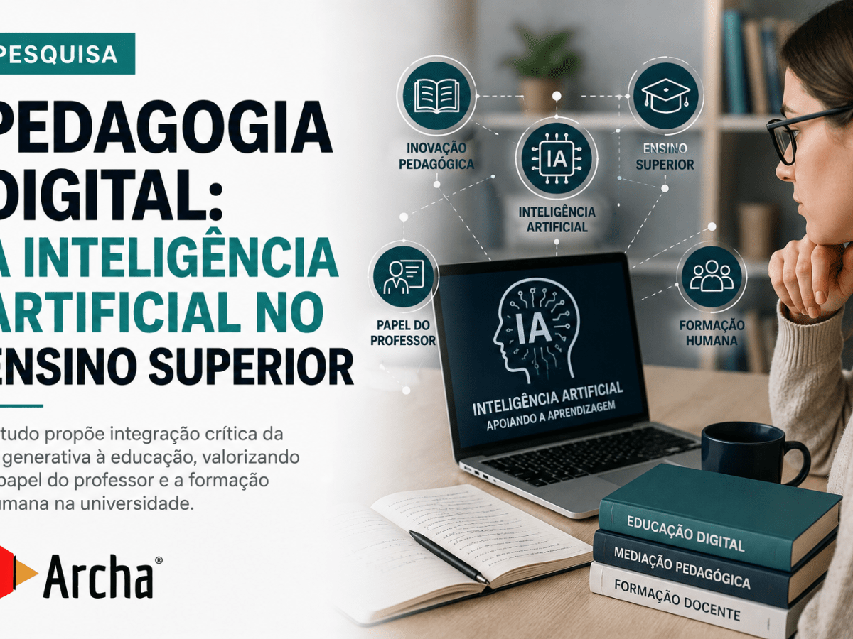 Pesquisa propõe “Pedagogia Digital” para integrar Inteligência Artificial ao ensino superior sem substituir o professor
