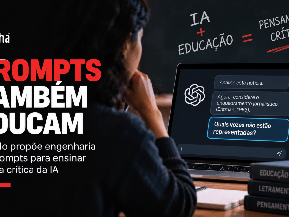 Estudo propõe engenharia de prompts como ferramenta para ensinar leitura crítica da inteligência artificial