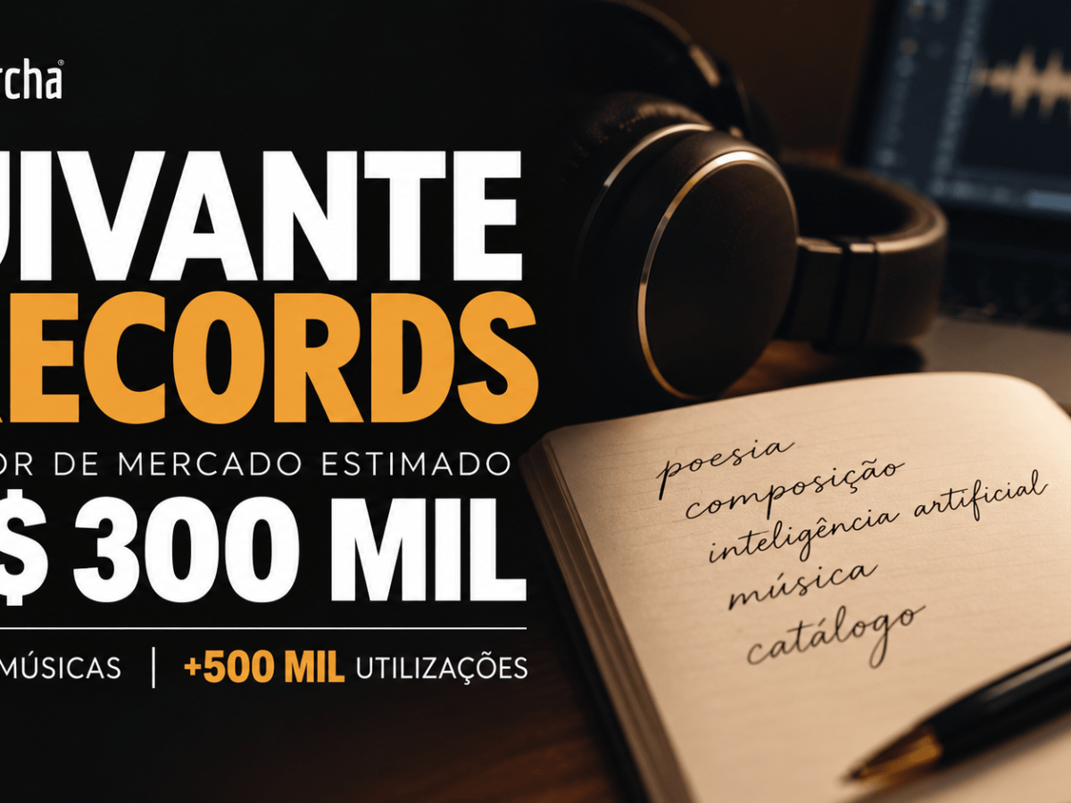 Uivante Records chega a valuation estimado de R$ 300 mil após catálogo superar 500 mil utilizações