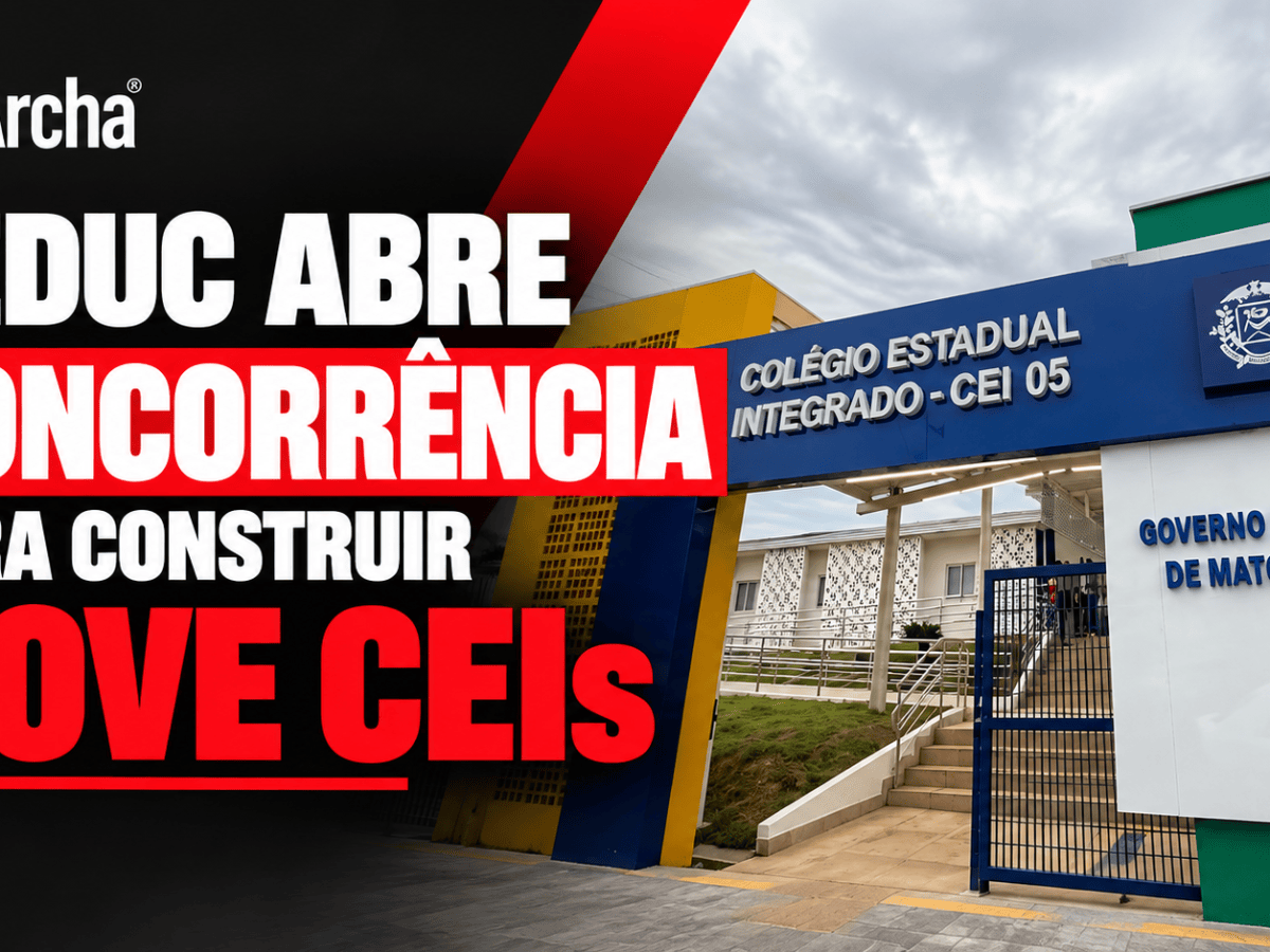 Seduc abre concorrência para construir nove Colégios Estaduais Integrados em MT